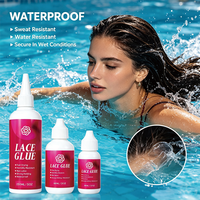 Colle pour perruque en dentelle imperméable à forte tenue, résistante à la transpiration, adhésif pour perruque en dentelle à séchage rapide, logo personnalisé, vente en gros OEM