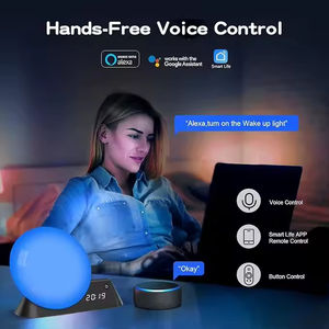 Despertador con <span class=keywords><strong>Luz</strong></span> Natural Sunrise, Compatible con Alexa, 15 Sonidos Naturales, Control Remoto por Aplicación, <span class=keywords><strong>Luz</strong></span> para Despertar con Control por Voz para Dormitorio - Product Image 5