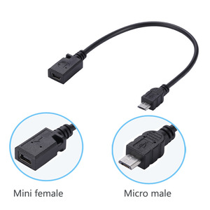 Cable de carga mini USB a MICRO USB, cable de carga mini hembra a macho Tipo-C Android v8 L183 - Product Image 2