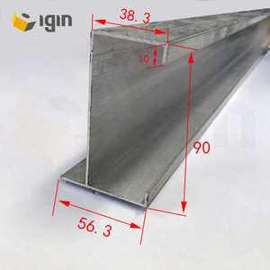 โครงอะลูมิเนียมแบบระแนง Igin ขนาด 90x56.3x38.3 มม. โปรไฟล์อัดขึ้นรูปสำหรับระบายอากาศและกันแดด - Product Image 1