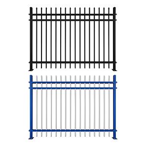 Barrières de sécurité en acier allié d'aluminium métallisé <span class=keywords><strong>anthracite</strong></span>, pointues, disponibles en différentes options d'installation - Product Image 2