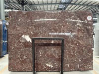 Grande dalle de marbre naturel rouge de Chine polie sur mesure pour îlot de cuisine, salle de bain, chambre à coucher et table d'appartement intérieur