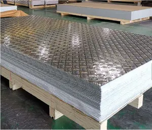 1060 3003 5052 aluminium legierung blatt platte PVC beschichtet Checker Aluminium platte