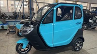 HT EEC kendaraan listrik 3 roda L6e Bp, 3 kursi 25km/jam skuter listrik becak untuk dewasa truk tertutup