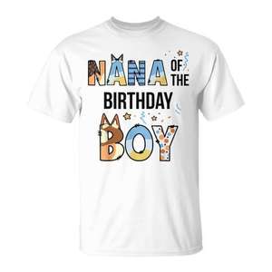 Camiseta Nana Of The Birthday Boy Party, camiseta azul a juego para amantes de los perros - Product Image 1