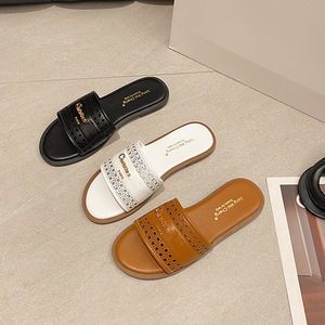 Zapatos Planos de Mujer de PU Sintético Talla Grande 2025, Zapatos Casuales de Una Sola Pieza, Mocasines de Color Caramelo, Zapatos Planos Sin Cordones para Mujer, Pantuflas, Mules - Product Image 1