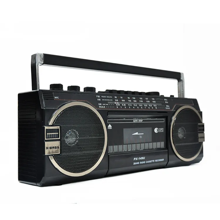 Px-149 Radio Ruban Boombox Combien Coût De Cassette Et Magnétophone Logo Marque Mp3 Lecteur Cd Lecteur Cassette Rose Mit Stéréo