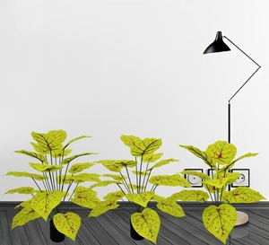 Vente en gros de feuilles de patate douce artificielles bonsaï en plastique feuilles de pothos en <span class=keywords><strong>pot</strong></span> <span class=keywords><strong>pour</strong></span> salon bureau sol balcon décoration - Product Image 4