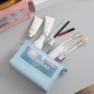 Custom Toiletry Bag <b>Travel</b> Wash Bag High Quality PVC Waterproof Toiletry <b>Handbag</b> Makeup Cosmetic Bag with Zipper - Product Image 5