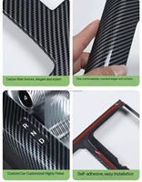Pour BAIC BJ30 Pièces automobiles, panneau de protection de la console centrale modifié de haute qualité, couvre-levier de vitesses