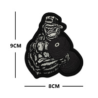 Creatieve Sportschool Fitness Gerelateerde Schattige Cartoon Badge Geen Pijn Geen Gain Hook Loop Morele Patch Voor Kleding Hoed En Rugzakken Decoratie