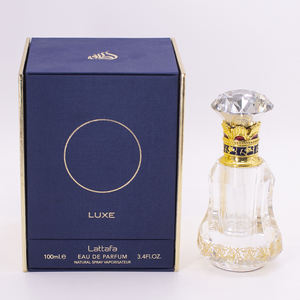 제조 주문 골드 네이비 블루 크리스마스 새해 패키지 단단한 판지 종이 포장 선물 세트 향수 상자 - Product Image 3