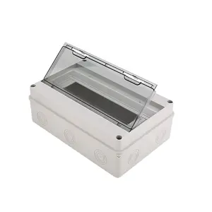 HT Series 15-Way Outdoor IP65 Waterproof Plastic Electrical Junction Box Switch Panel Mount Electronics Instrument Enclosure