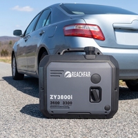 Générateur d'essence portable ultra-silencieux 3 kW, sortie CC 12 V 24 V, refroidissement par air avec démarrage/arrêt automatique pour camping-car, camping et cabine de camion