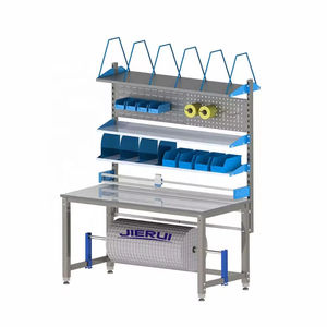 Table de travail avec étagère en <span class=keywords><strong>bois</strong></span> durable pour le travail du <span class=keywords><strong>bois</strong></span>, film de protection pour <span class=keywords><strong>console</strong></span> 2026, montage pratique - Product Image 3
