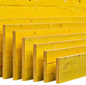 Panneau de coffrage jaune 3 plis avec colle E2, <span class=keywords><strong>contreplaqué</strong></span> mélaminé imperméable pour coffrage de construction - Product Image 1