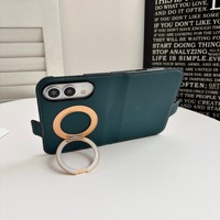 Étui de téléphone en cuir à rabat magnétique rotatif avec béquille intégrée, protection intégrale antichoc pour iPhone 18 Ultra Fold, anti-chute