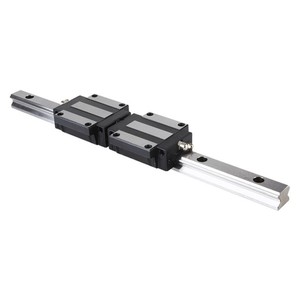 Riel de Guía Lineal Serie HGH, Deslizadores Cuadrados Tipo Brida HGW, Construcción de Acero con Rodamientos de Precisión Grado P - Product Image 1