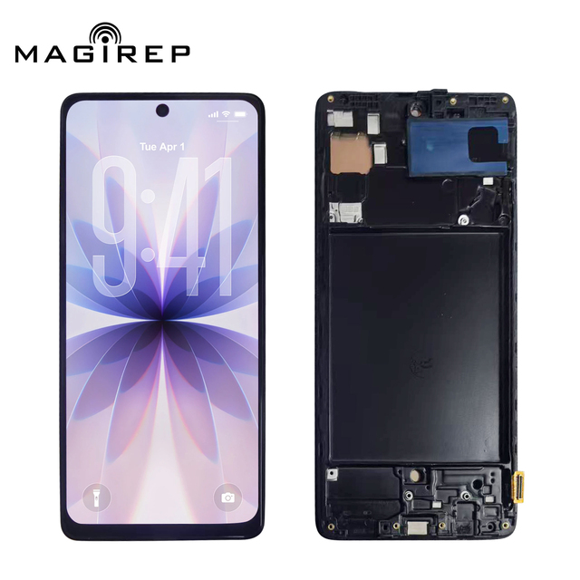 Wholesale 6.62 Inches Mobile Phone Display Amoled Pantalla Oled Screen for Samsung A71 W\F Screen with Frame