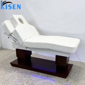 KISEN Mobilier de Salon de Luxe, Lit de Massage Facial Électrique à 4 Moteurs, Chaise Cosmétique, Lit de Beauté pour Spa, Hôtel, Fitness, Gym - Product Image 5