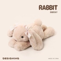 Boneka Kelinci Angela Mainan Plush Bahan Poliester 31-50cm Teman Nyaman untuk Anak-anak Bantal Peluk Sebelum Tidur Hadiah Ulang Tahun