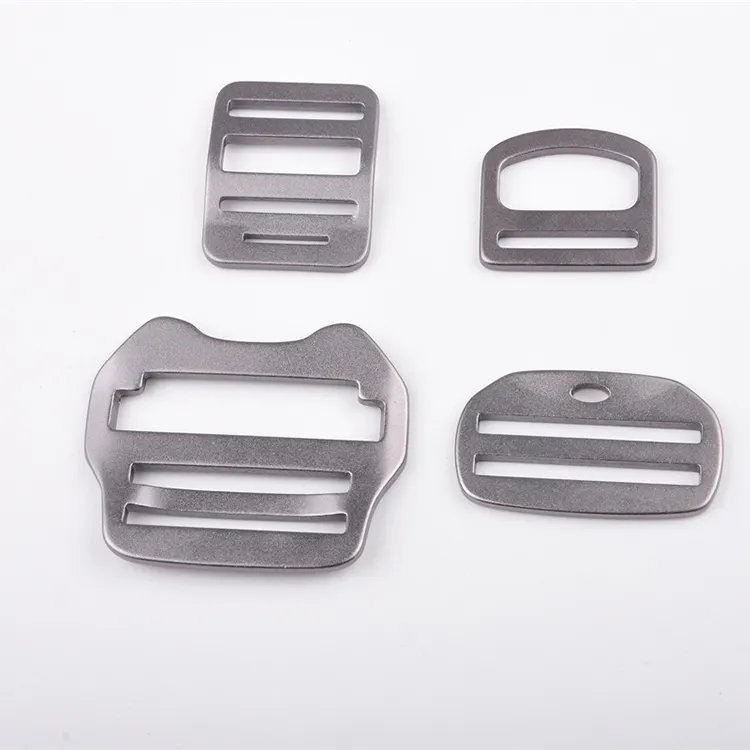Bagaj bileşenleri ve aksesuarları tespit klipleri için özel boyutlu metal üçlü slayt yan ayarlayıcılar