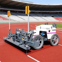 Machine de nivellement laser pour béton VANSE WS550 - Moteur GX690 18,4 kW/25 CV, pneus gonflables étroits pour un déplacement facile