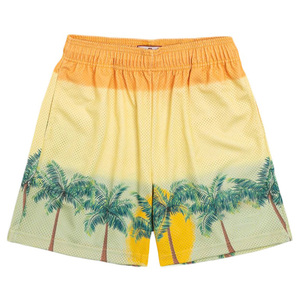 Shorts de sport pour hommes tendance, sérigraphie, écologiques, respirants, nylon/coton/spandex, longueur genou, séchage rapide - Product Image 3