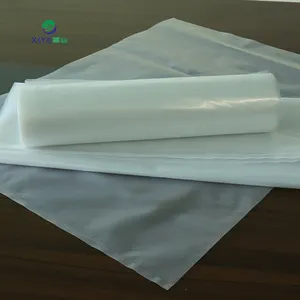 Professional Customized Big Sizes And Thickness Pe Flat Top Open Clear Poly Bag Ldpe Plastic Bags