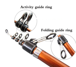 <span class=keywords><strong>Canne</strong></span> à pêche télescopique en fibre <span class=keywords><strong>de</strong></span> carbone pour lancer longue distance, personnalisée pour la pêche en mer et en eau douce (snapper, crevettes) - Product Image 4