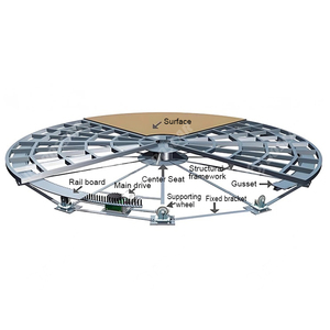 Xe sang trọng 4S cửa hàng tự động hiển thị mặt đất nền tảng quay sản phẩm chụp hình tròn xoay hiển thị giai đoạn xe nâng nâng quay - Product Image 6