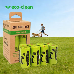 Sacs à déjections canines écologiques personnalisés avec logo, en vrac, de haute qualité, en papier organique, épais - Product Image 1