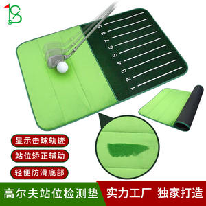 Alfombrilla de entrenamiento de golf Ls de 64 cm x 103 cm, alfombrilla de terciopelo para práctica en interiores con marcas de distancia para mejorar las habilidades - Product Image 3