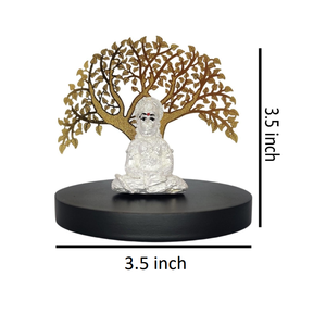 Graceful Lord Ganesh Idol estatua sentado Metal dorado árbol artesanal tamaño pequeño hogar templo decoración Puja habitación boda acero inoxidable - Product Image 2