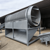 Machine de criblage rotative durable pour ligne de lavage et de recyclage des déchets plastiques, OEM disponible
