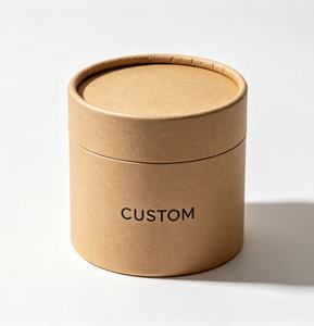 Custom Eco-friendly Cosmetic Paper Tube with Gold <b>Foil</b> Recyclable Packaging for Face Cream Skincare - Product Image 4