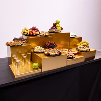 Présentoir à 8 gâteaux en acrylique pour mariage, présentateur de bonbons, anniversaire unique, lucite, pour gâteaux