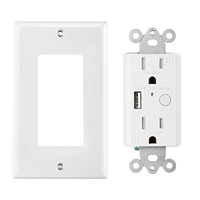 Prise standard américaine charge USB Tuya prise murale intelligente interrupteur électrique avec connectivité Smart Life App prise murale Wifi