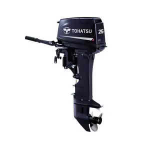 Original 2 tempos 25HP eixo curto Tohatsu Motores Outboard M25H S Motor Outboards