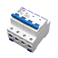 TOMZN 4P AC MCB TOB1-63H Tipo C 230/400V~ 50HZ/60HZ Mini Interruptor Automático 3A 6A 10A 16A 20A 25A 32A 40A 50A 63A