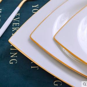 Best-selling Cartoon-shaped Dinnerware Set White Embossed Dinnerware Set Western-style Ceramic Dinnerware Set - Product Image 4