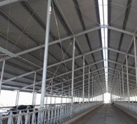 Élevage de chèvre, structure en acier, hangar à vache, bâtiment de ferme, hangar à chèvre, maison à vache