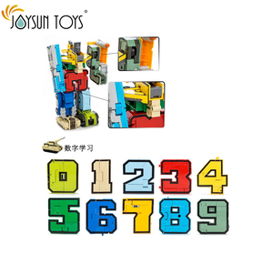 Educativos de montaje de bloques de construcción de la figura de acción deformación Robots número para los niños - Product Image 2
