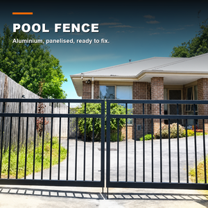 Child Safe Flat Pool Gate Aluminum UV Resistant Outdoor Entrance <b>Screen</b> for Residential Courtyard and Backyard Pools - Product Image 1