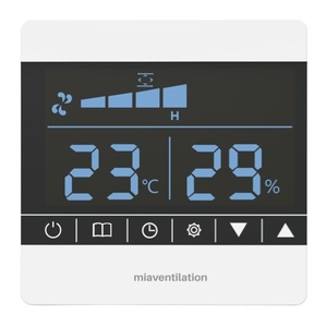 Sistema de Ventilación HVAC Metálico Moderno de Ahorro Energético, Recuperador de Calor HRV Montado en Pared con Controlador Inteligente - Product Image 4