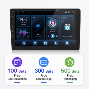 วิทยุติดรถยนต์ระบบแอนดรอยด์ หน้าจอ 9 นิ้ว พร้อม CarPlay ระบบนำทาง GPS ช่อง USB วิทยุ FM และหน่วยความจำ 16GB - Product Image 1