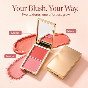 บลัชออนเนื้อครีมสีเดียวติดทนนานสำหรับแต่งหน้าประจำวัน บลัชออนเนื้อฝุ่น ผลิตภายใต้แบรนด์ส่วนตัว ราคาโรงงาน - Product Image 5