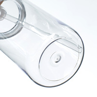 Gobelets en plastique de 16 oz avec paille en forme de U, étanches, réutilisables, avec couvercle et paille, pour la randonnée, l'école et les excursions