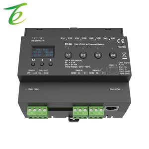 Cuatro direcciones DALI de DH4 con una corriente de 16A Salida de interruptor de relé de contacto Pantalla OLED Pantalla DALI <span class=keywords><strong>DMX</strong></span> - Product Image 1