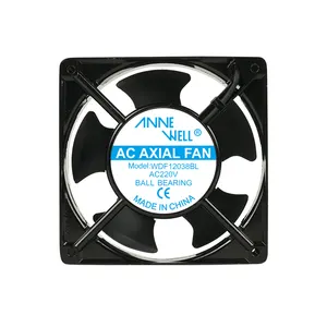 12038 120*120*38 Mm 110 V 220 V 380 V China Fabriek Ac 4 Inch Vierkante Mengsel ronde Industriële Ventilatie Axiale Koelventilator